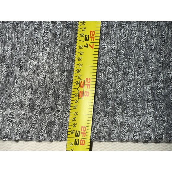 Hollister Caroline Gray Ribbed Deep V Faux Wrap Dress - Small - Picture 5 of 6